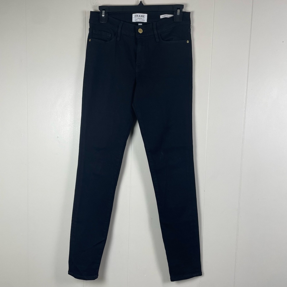 FRAME Le Skinny de Jeanne Black Denim Jeansโ Women's Size 27